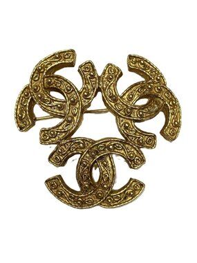 Chanel CC Logo Brooch